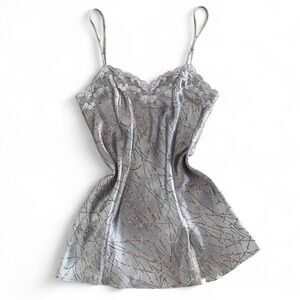 Vintage Victorias Secret Grey Camo Print Strap Top/Dress